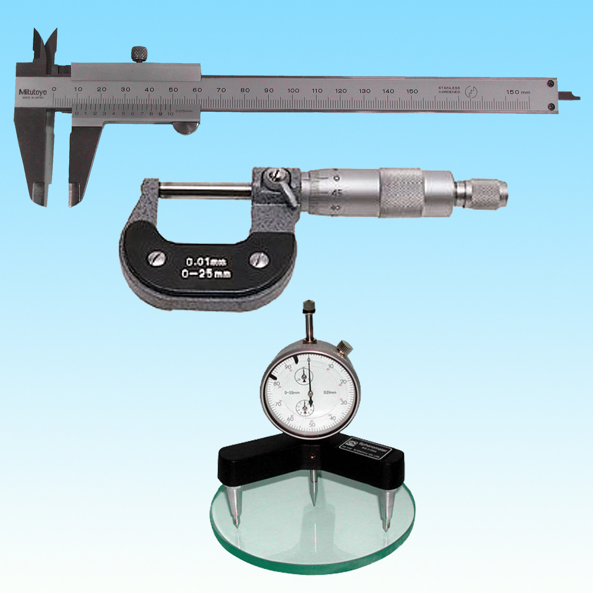 길이 및 곡률 반경 측정