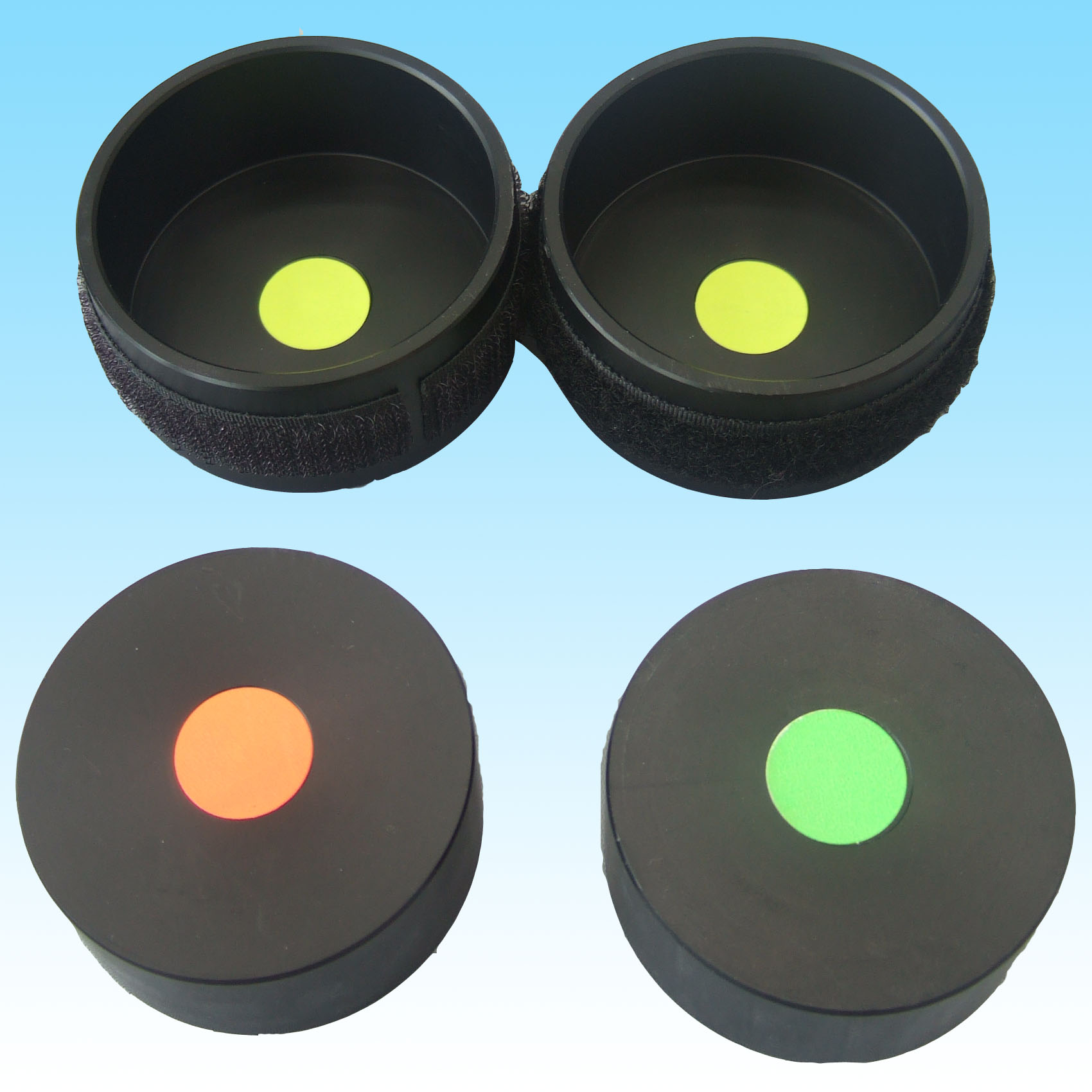 비탄성 충돌용 퍽